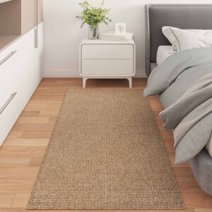 vidaXL Vloerkleden Rechthoekig AGIRA Naturel 200 x 80 cm Polyester