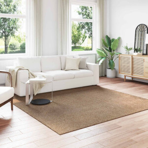 vidaXL Vloerkleden Vierkant AGIRA Naturel 240 x 240 cm Polyester
