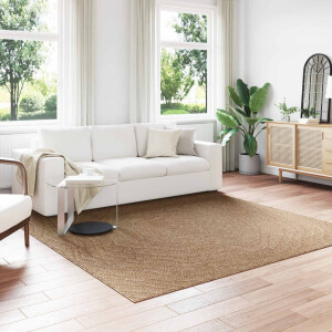 vidaXL Vloerkleden Moiré Vierkant AGIRA Naturel 240 x 240 cm Polyester