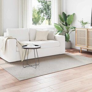 vidaXL Vloerkleden Rechthoekig PALMERAS Crème 230 x 160 cm Polyester