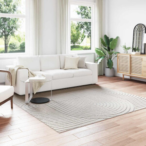 vidaXL Vloerkleden Vierkant PALMERAS Crème 240 x 240 cm Polyester