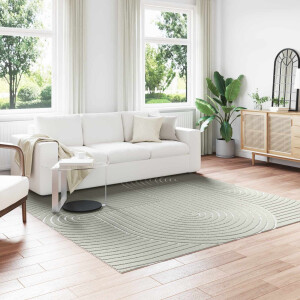 vidaXL Vloerkleden Vierkant PALMERAS Groen 240 x 240 cm Polyester