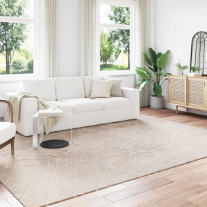 vidaXL Vloerkleden Rechthoekig PALMERAS Beige 240 x 340 cm Polyester