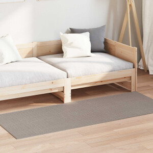 vidaXL Vloerkleden Rechthoekig LUGO Taupe 80 x 200 cm Polyester