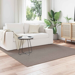 vidaXL Vloerkleden Vierkant LUGO Taupe 200 x 200 cm Polyester