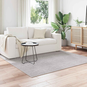 vidaXL Vloerkleden Vierkant LUGO Crème en Grijs 200 x 200 cm Polyester