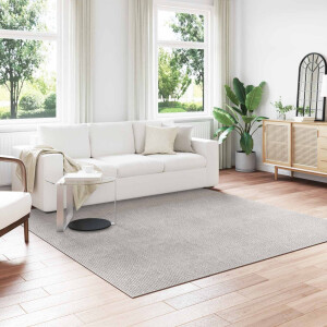 vidaXL Vloerkleden Vierkant LUGO Crème en Grijs 240 x 240 cm Polyester