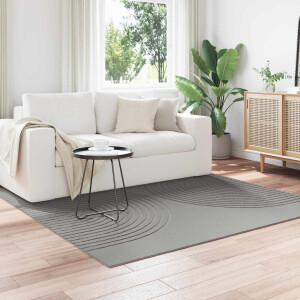 vidaXL Vloerkleden Vierkant GALATI Grijs 200 x 200 cm Polyester