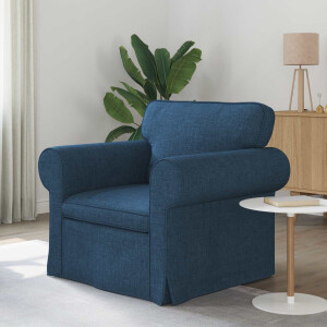 vidaXL Bank Blauw 95 x 82 x 80 cm Stof