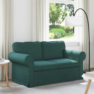 vidaXL Bank Donkergroen 155 x 82 x 80 cm Stof