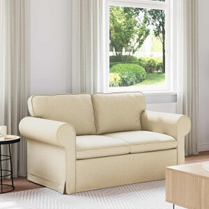 vidaXL Bank Crème 155 x 82 x 80 cm Stof