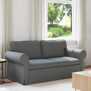 vidaXL Bank Donkergrijs 175 x 82 x 80 cm Stof