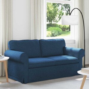 vidaXL Bank Blauw 175 x 82 x 80 cm Stof