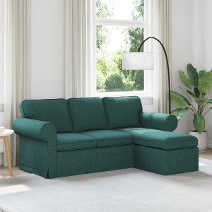 vidaXL Bank Donkergroen 195 x 138 x 80 cm Stof