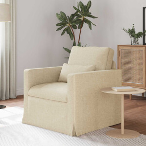 vidaXL Bank Crème 78 x 78 x 80 cm Stof