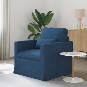 vidaXL Bank Blauw 78 x 78 x 80 cm Stof