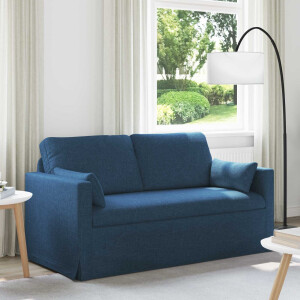 vidaXL Bank Blauw 158 x 78 x 80 cm Stof
