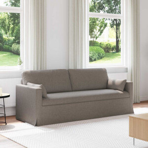 vidaXL Bank Taupe 198 x 78 x 80 cm Stof