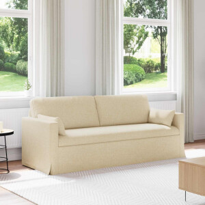vidaXL Bank Crème 198 x 78 x 80 cm Stof