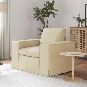vidaXL Bank Crème 103 x 80 x 82 cm Stof