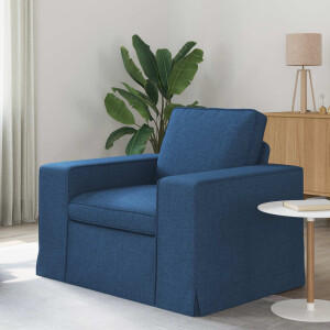 vidaXL Bank Blauw 103 x 80 x 82 cm Stof