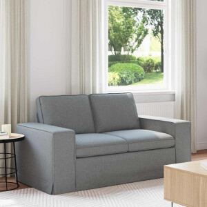 vidaXL Bank Lichtgrijs 162 x 80 x 82 cm Stof