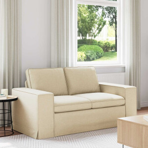 vidaXL Bank Crème 162 x 80 x 82 cm Stof