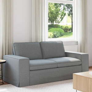 vidaXL Bank Lichtgrijs 182 x 80 x 82 cm Stof