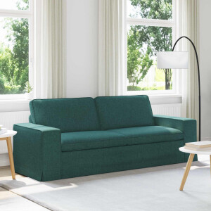 vidaXL Bank Donkergroen 222 x 80 x 82 cm Stof