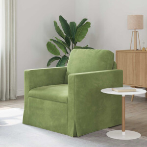 vidaXL Bank Lichtgroen 78 x 78 x 80 cm Fluweel