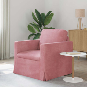 vidaXL Bank Roze 78 x 78 x 80 cm Fluweel