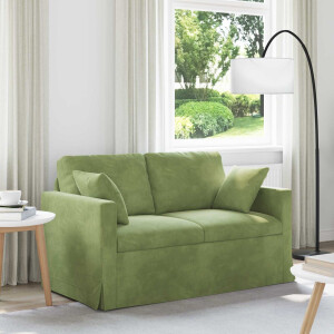 vidaXL Bank Lichtgroen 138 x 78 x 80 cm Fluweel