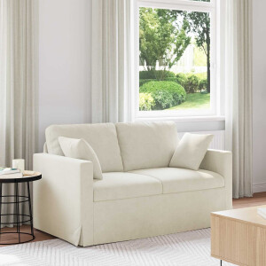 vidaXL Bank Crème 138 x 78 x 80 cm Fluweel