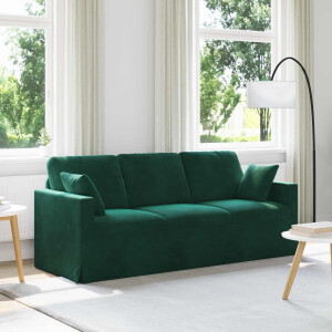 vidaXL Bank Donkergroen 198 x 78 x 80 cm Fluweel