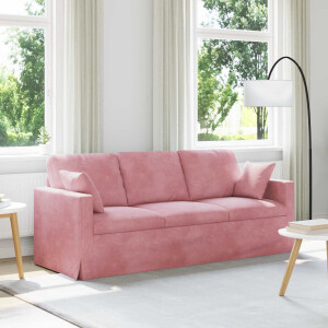 vidaXL Bank Roze 198 x 78 x 80 cm Fluweel