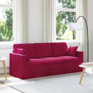 vidaXL Bank Wijnrood 198 x 78 x 80 cm Fluweel