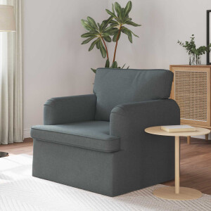 vidaXL Bank Donkergrijs 84 x 80 x 85 cm Stof