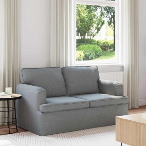 vidaXL Bank Lichtgrijs 144 x 80 x 85 cm Stof