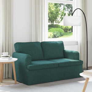 vidaXL Bank Donkergroen 144 x 80 x 85 cm Stof