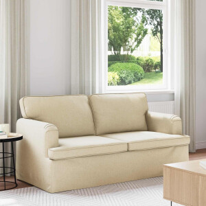 vidaXL Bank Crème 162 x 80 x 85 cm Stof