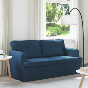 vidaXL Bank Blauw 162 x 80 x 85 cm Stof