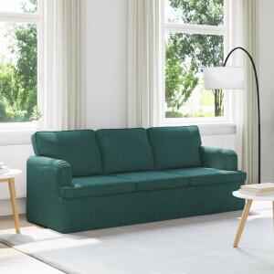 vidaXL Bank Donkergroen 201 x 80 x 85 cm Stof