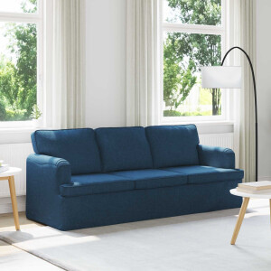 vidaXL Bank Blauw 201 x 80 x 85 cm Stof
