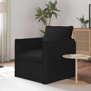 vidaXL Bank Zwart 75 x 82 x 85 cm Stof