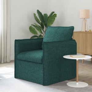 vidaXL Bank Donkergroen 75 x 82 x 85 cm Stof