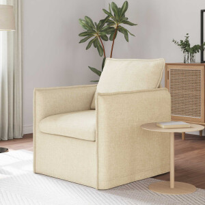 vidaXL Bank Crème 75 x 82 x 85 cm Stof