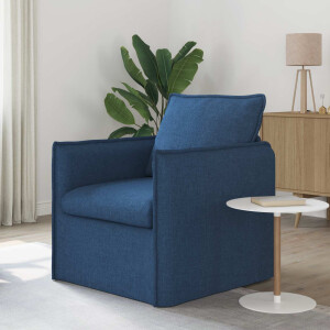 vidaXL Bank Blauw 75 x 82 x 85 cm Stof