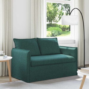 vidaXL Bank Donkergroen 136 x 82 x 85 cm Stof