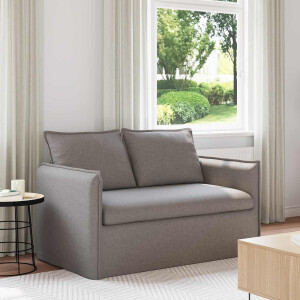 vidaXL Bank Taupe 136 x 82 x 85 cm Stof