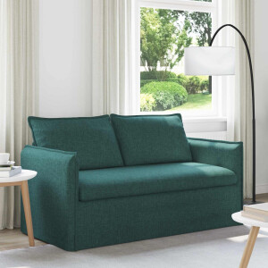 vidaXL Bank Donkergroen 156 x 82 x 85 cm Stof